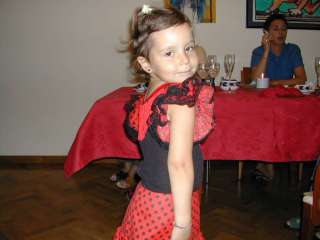 Candela in her Flamenco dress
