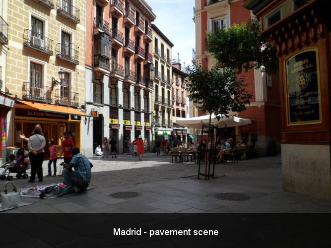Madrid - pavement scene